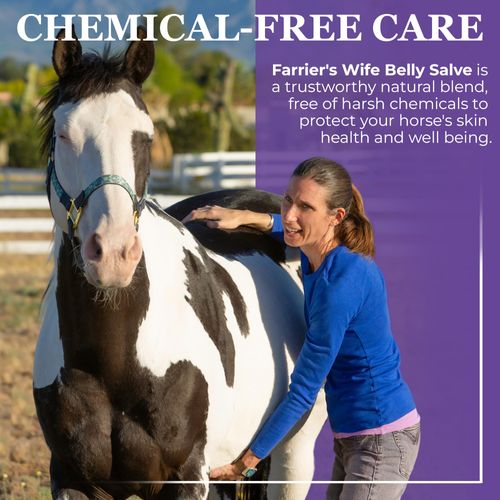 Farrier’s Wife Belly Salve-Natural Soothing Salve for Horses| Helps Fly Bite Dermatitis| Promotes Hair Growth| Belly Balm| Horse Sweet Itch Ointment - 3oz