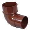 Rainwater Pipe Accessories - Brown Downpipe - Round 90 Degree Pipe Bend