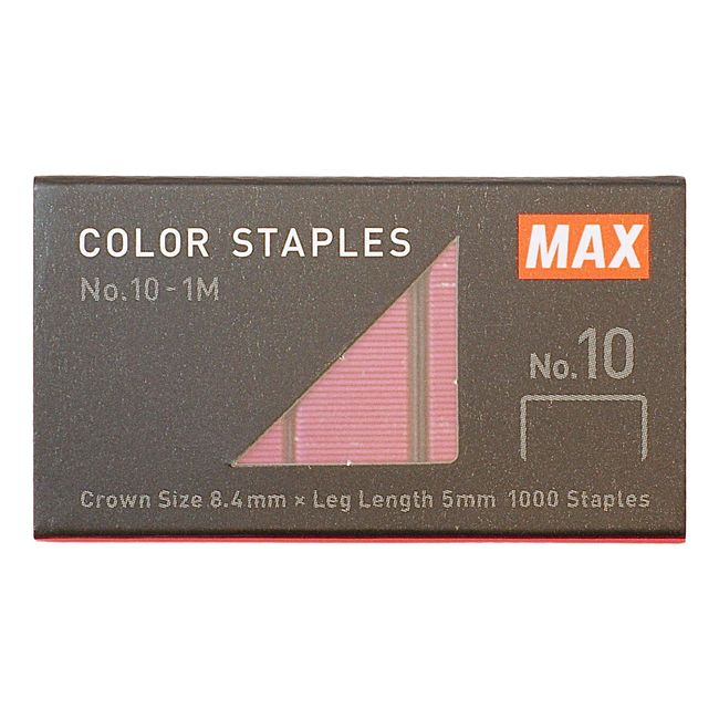 Max Staple Color Needle No. 10 Metallic Pink NO.10-1M/MP