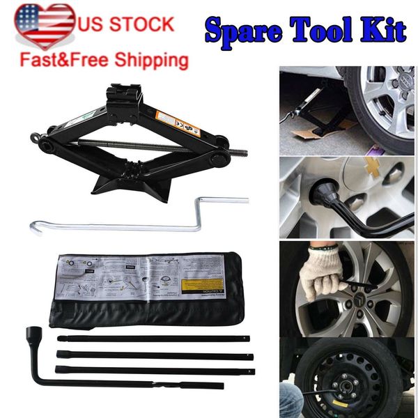 Spare Tire Tool Kit Replace Set Scissor Jack For Chevy Silverado GMC Sierra US