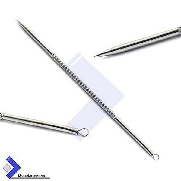 Comedone Extraction Blackhead Whitehead Needle Pimple Remover Spots Blemish Tool