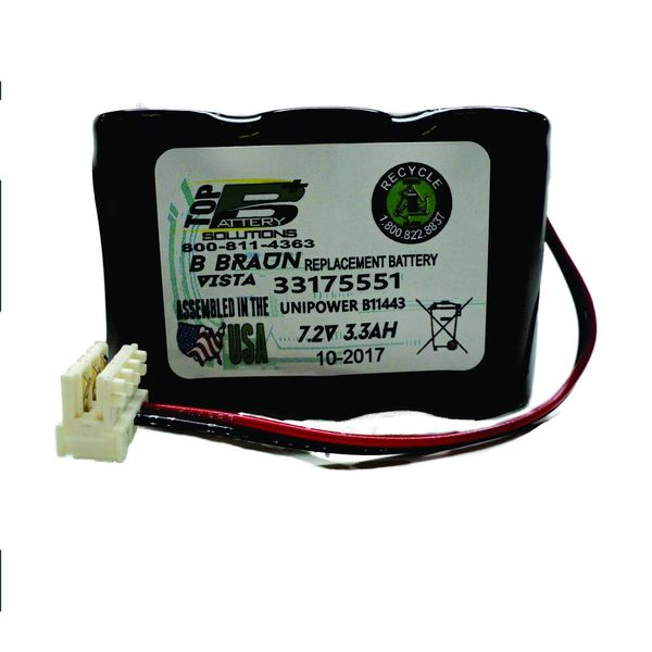 33175551,34502556,B11443 for B.Braun Vista Basic Replacement Battery