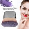 Mini Makeup Brush Soft Hair Loose Powder Blush Brush Foundation Brush Beauty Tool for Blending Liquid, Cream or Powder Cosmetics (Silver)