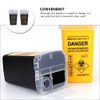 Beavorty 2pcs Disposal Case Blades Dispenser Case Razor Blades Disposal Case Barber Shop Storage Bank Container Recycling Box for Home Professional Salon Use