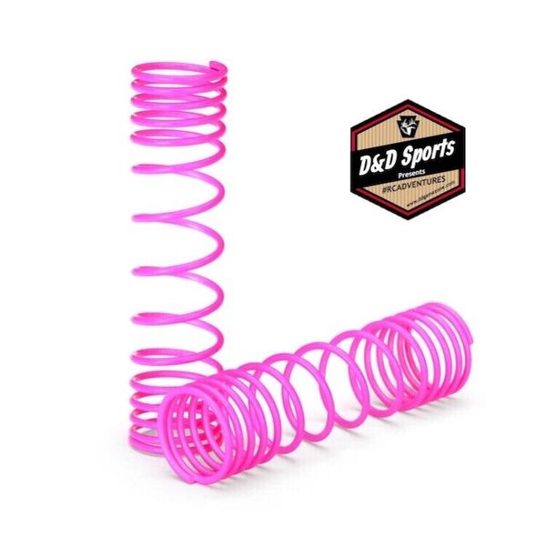 Traxxas 5858P Rear Shock Spring Set (Pink) (2) (Slash)
