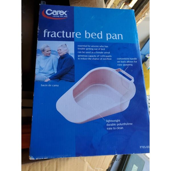 Carex Reusable Fracture Bed Pan. P705-00 47.3 OZ Capacity.