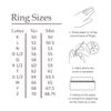 Crystal crystal April birthstone ring