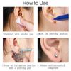 10Pcs Disposable Ear Studs Piercing Gun Ear Stud Unit Piercer Tool Kit