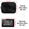 Tablet Sleeve Carrying Case w/Hidden Handle - Twilight Gray Black
