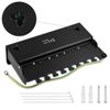 kwmobile 8 Port Patch Panel - RJ45 Cat6 Shielded Network Splitter Panel with Ground Wire - Includes Screws and Dowels for Wall Mount Installation