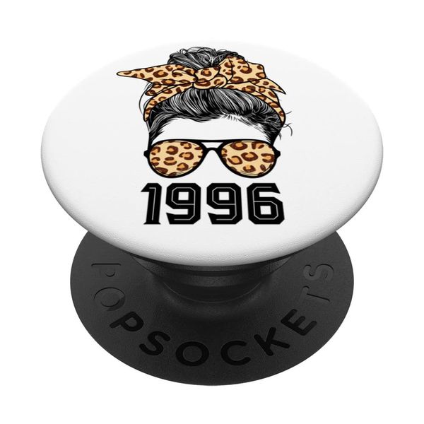 Limited Edition Leopard Messy Bun Awesome Since 1996 PopSockets Swappable PopGrip