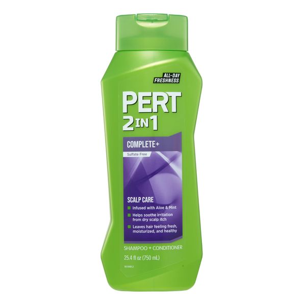 PERT 2 in 1 Complete Plus Scalp Care Shampoo and Conditioner - Sulfate Free Shampoo and Conditioner for Healthy Hair - 750 ml