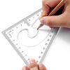 Triangular Ruler, 11.8 inches (30 cm), Drafting Set, Triangular Scale, Plastic, Drafting Supplies, Stationery, Office Use, For Exams, Ruler Set, Geometry, Drawing Tool