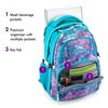 High Sierra Swerve Laptop Backpack, Sequin Facets/Bluebird/White, One Size