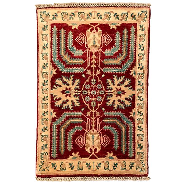 95 x 60 cm | Vintage Handmade Afghan Carpet Door Mat Small Oriental Wool Rug