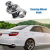 A ABSOPRO Auto Car Carbon Fiber Crown Pattern Design Steering Wheel Knob
