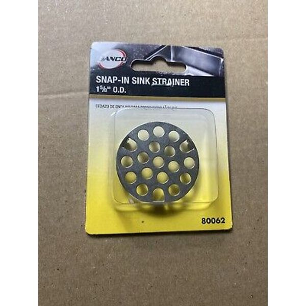 Danco Snap in Sink Strainer 1 5/8" New #80062 (O3)