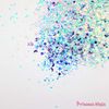 Princess-style Unicorn Glitter Nail Resin Glitter Hologram Moon Star Pastel Mix 4 Colors Set