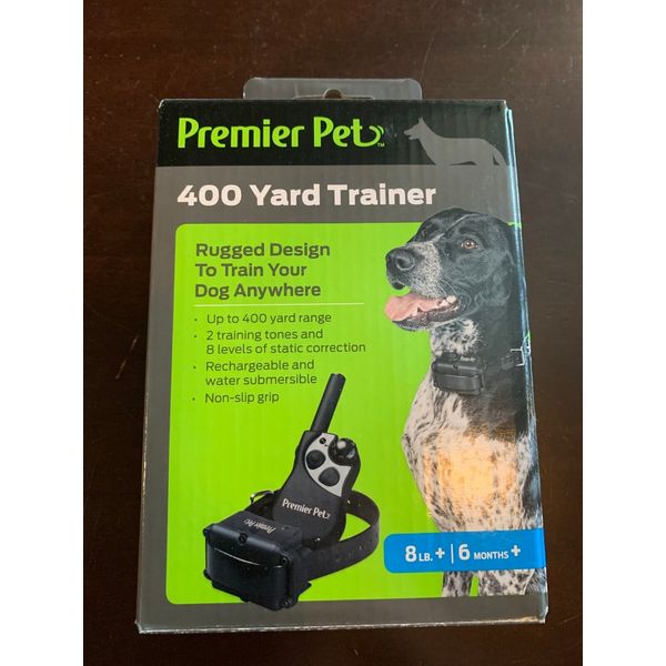 400yd Trainer Dog Remote Collar w/ static correction Recharge/water submersible