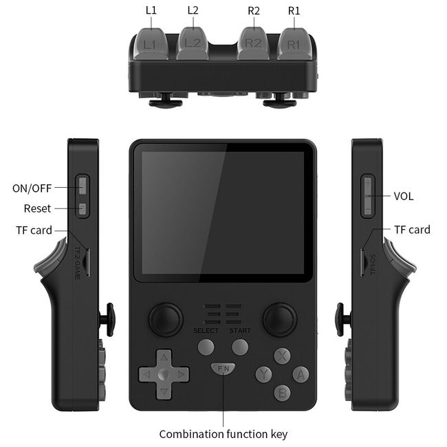 POWKIDDY RGB20S 3.5-Inch 4:3 IPS OGA Screen Open Source Handheld