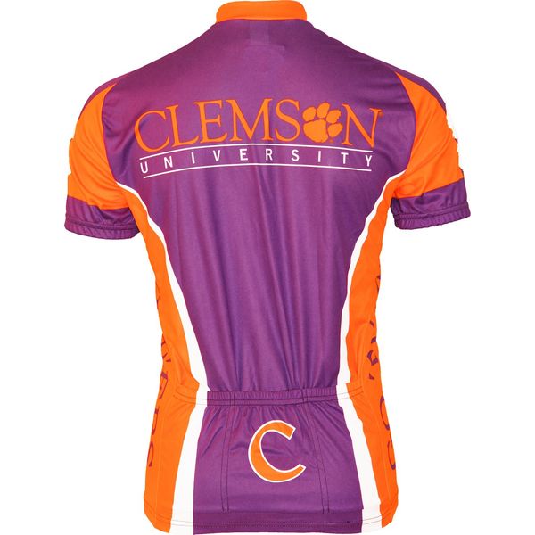 NCAA Clemson Cycling Jersey (Medium,Orange/Blue/White)