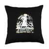 Gardener with Hoe Funny Saying Throw Pillow