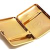 Marijuana Weed Leaf Premium Stainless Steel Engraved Gold Cigarette Case