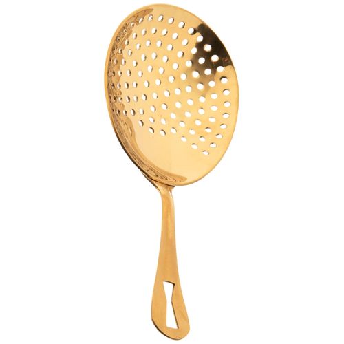 Barfly Premium Julep Strainer, Gold Plated, Stainless Steel, 16.51 x 7.94 x 2.54 cm