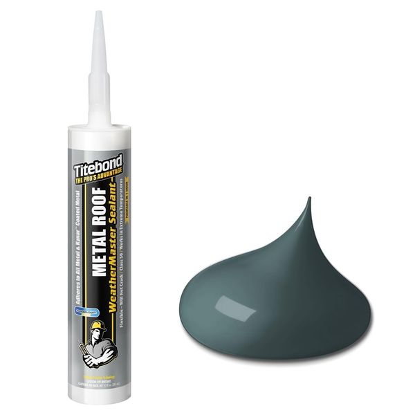 Titebond WeatherMaster Metal Roof Sealant 61781 Green 9.5 Oz.