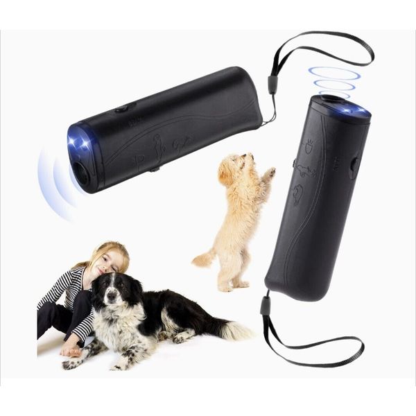 Handheld Dog Trainer, 3 in 1 with LED Flashlight,Bark Stopper Dog Trainer Device