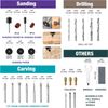 WORKPRO 306PC 1/8" Rotary Tool Dremel Accessories Kit Grinding Sanding Polishing