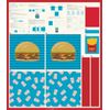 Moda Fabrics Cut Sew Create Hamburger Tote and Zipper Pouch