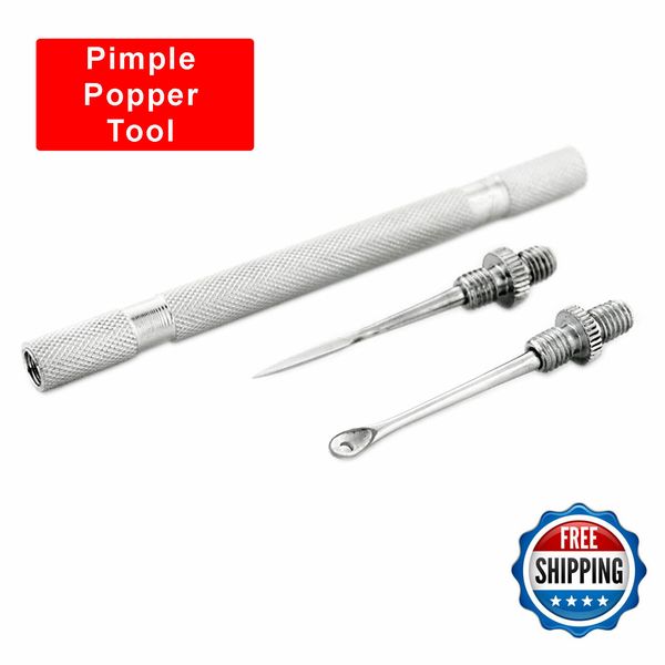 PIMPLE POPPER TOOL KIT BLACKHEAD EXTRACTOR COMEDONE LANCET ACNE SPOT WHITEHEAD