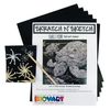 INOVART Scratch Paper, Silver Foil, 8-1/2" x 11", 50 Sheets