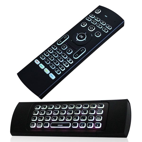 Zedo F40 Backlite Mini Wireless Keyboard Air Mouse 3D Fly Controller Built In Gyro Sensors Comes With Nano USB Receiver For Android Kodi Boxes, Smart TVs, Apple TV, Rasberry Pi, Laptops