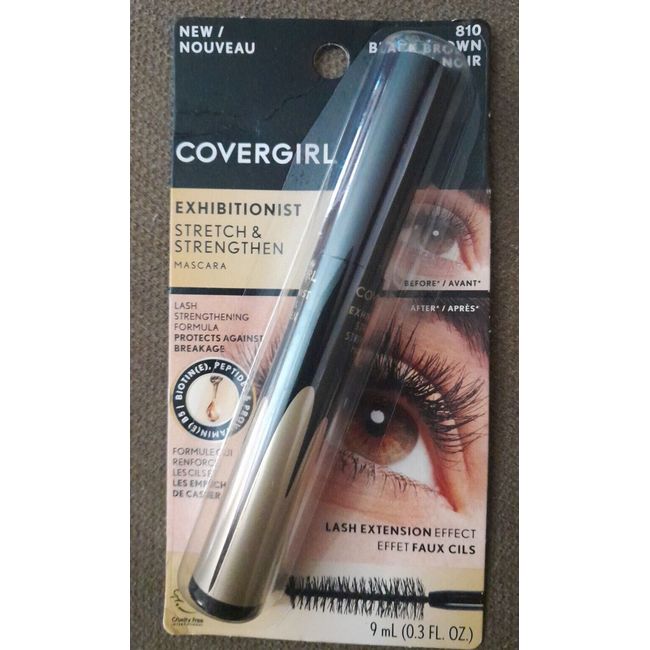 Covergirl Exhibitionist Stretch & Strengthen Mascara - 810 Black Brown - NEW