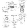 ALPHA Alpha RV16 POT POTENTIOMETER Pot Potentiometer Vertical Mount Angle Leg (A100kΩ)