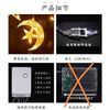 Twinkle Moon Star  LED  Curtain String Light USB for Indoor Window, Kids Room