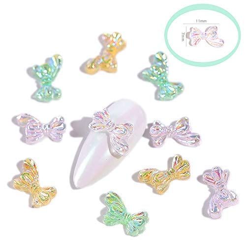 Tabletop Cotton Goods Nail Parts, Ribbon, Flowers, Butterfly, Bear Jewelry Parts, Rhinestone, Studs, Nail Art, Resin Sealing, DIY, Various Colors, Various Sizes (05)