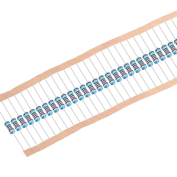 uxcell 5 Color Band Metal Film Resistor, 0.5W, 120 Ohm, 1% Tolerance, Single Fixed Resistor, Pack of 100