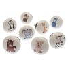 Mango Tree - Set of Animal Nursery Ceramic Cupboard Knobs x Pack 8 (AF-21)