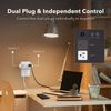 HBN 2-Pack Smart Plug Dual Socket Plugs Works with Alexa & Google Home Assistant