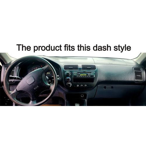 Fcovergurus Dash Cover Mat Custom Fit for 2001 2002 2003 2004 2005 Honda Civic, Dashboard Cover Pad Carpet Protector F110