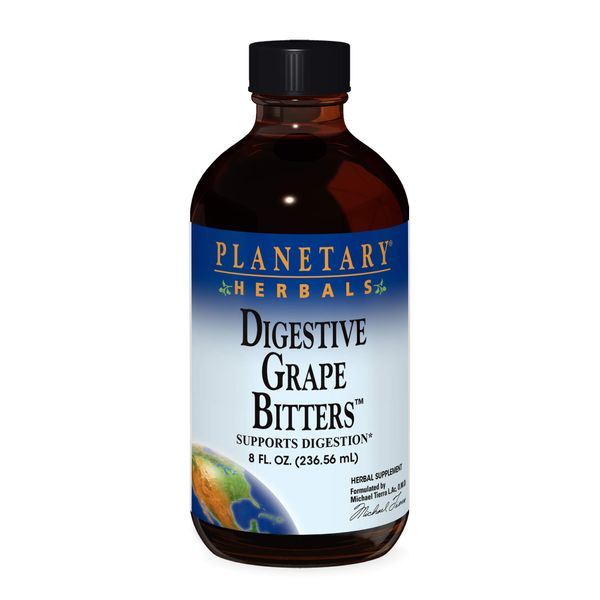 Planetary Herbals Digestive Grape Bitters 8 oz Liquid