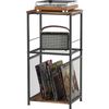 3 Tier End Table, Record Player Stand, Turntable Stand for Vinyl Records Shelf