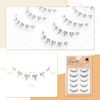 LASHIDOL False Eyelashes, Natural, Lower Eyelashes, Around the Eyelashes, Thin, Transparent Shaft, Handmade, Natural (Bottom lash no.04)