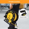 DEWENWILS Electrical Cord Extension Storage Reel with 4 Outlets Integrated Cord