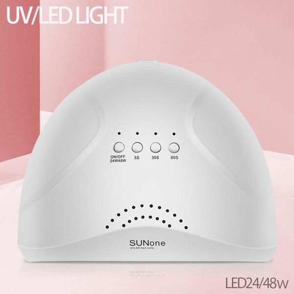 UV LED nail light for gel nails, 48w, 24w, quick drying, quick curing, powerful irradiation mode, dual light source, motion sensor, timer, resin, for beginners