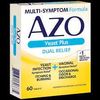 AZO Natural Yeast Symptom Prevention & Relief Tablets, 400 mg, 60-Count Boxes (Pack of 3)