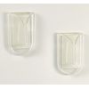  Spectrum Adhesive V-towel Holder Clear - 4 Holders